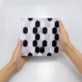 Imitation 3D Epoxy Tile Tic Tac Stickers Black - 45-Degree Angle