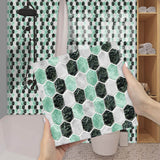 Imitation 3D Epoxy Tile Tic Tac Stickers Green - Front View