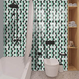Imitation 3D Epoxy Tile Tic Tac Stickers Green - Side View