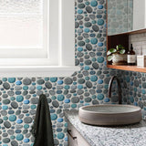Waterproof Tiles Stone Wallpaper Stickers Bathroom Kitchen Stormy Stone - Front View