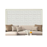 3D Foam Wall Edge Strip Self Adhesive Baseboard Waist Line Boarder 5PCS - Side View