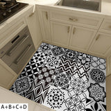 Nordic Wall Sticker Bathroom Waterproof Self-adhesive Tile Sticker  Kitchen Cabinet Decor - Top-Down View