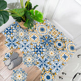 10PCS Multi Colour Tile Set Hexagon Decoration Decal Self-adhesive Oil-proof And Waterproof Wall Stickers - Top-Down View