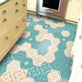 10PCS Multi Colour Tile Set Hexagon Decoration Decal Self-adhesive Oil-proof And Waterproof Wall Stickers - Top-Down View