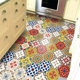 10PCS Multi Colour Tile Set Hexagon Decoration Decal Self-adhesive Oil-proof And Waterproof Wall Stickers - Top-Down View