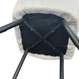 4PCS Neo Softy Light Grey Fabric Dining Chairs - Top-Down View