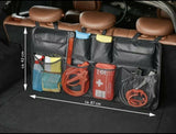 Car Seat Back Organiser Hanging Pouch Bag SUV Hatchback Trunk Boot Storage - Front View