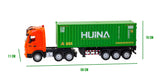 1:18 Scale 9-Channel Alloy Remote Control Container Truck with Lights & Sound for Indoor Play - Extra Image