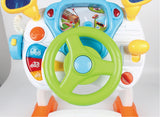Interactive Baby Driving Simulation Toy with Music and Lights for Sensory Play - Close-Up Angle