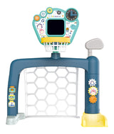 Sports World 3-in-1 Adjustable Indoor basketball, Soccer Goal, and Golf Set - Side View