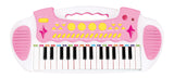 Children's Electronic Keyboard with Stand (Pink) Musical Instrument Toy - Rear View