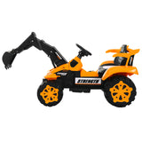 Children's Electronic Ride-on Excavator & Dump Truck, 30kg Capacity - Side View