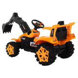 Children's Electronic Ride-on Excavator & Dump Truck, 30kg Capacity - Top-Down View