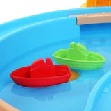 Outdoor Sand and Water Table Toy with Umbrella (28 Pcs Accessories) - Rear View