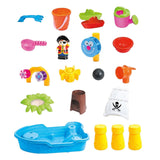Children's Pirate Theme Ship Sand & Water Table for Creative Play - Side View