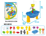 Ahoy! Pirate Adventure Sand and Water Play Table with 24 Fun Accessories - Front View