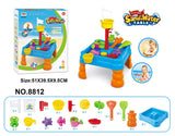 Children's Sand & Water Table with 21 Play Accessories - Side View