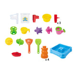 Children's Sand & Water Table with 21 Play Accessories - Front View