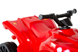 Rechargeable Ride-on Quad bike (Red) with Safe Braking System - Top-Down View