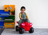 Rechargeable Ride-on Quad bike (Red) with Safe Braking System - Low Angle