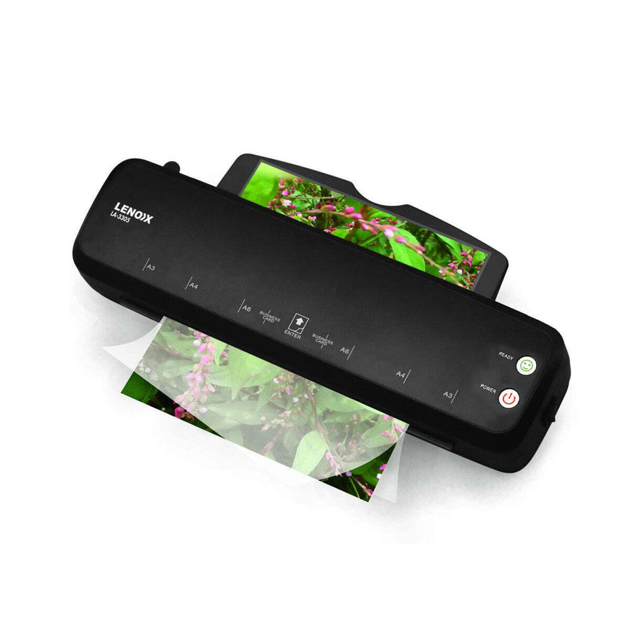 Hot Paper Laminator 350W for 80-100 Microns with 50 A3 Laminating Pouches, image 2
