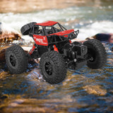 Remote Control Waterproof Amphibious Car (Red) - For All Terrains - Front View