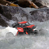 Remote Control Waterproof Amphibious Car (Red) - For All Terrains - Side View