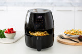 3L Digital Air Fryer w/ 200 C, Non-Stick & Removable Basket - 45-Degree Angle