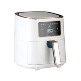 7L Digital Air Fryer (White Rose Gold) 1700W, <200°C, 8 Cooking Settings - Side View