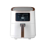 7L Digital Air Fryer (White Rose Gold) 1700W, <200°C, 8 Cooking Settings - 45-Degree Angle