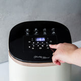 7L Digital Air Fryer with 8 pre-set Touch-control Cooking Programs - Cream - Top-Down View