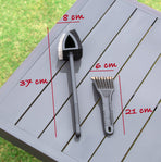 Stainless Steel BBQ Brush and Scraper Blade