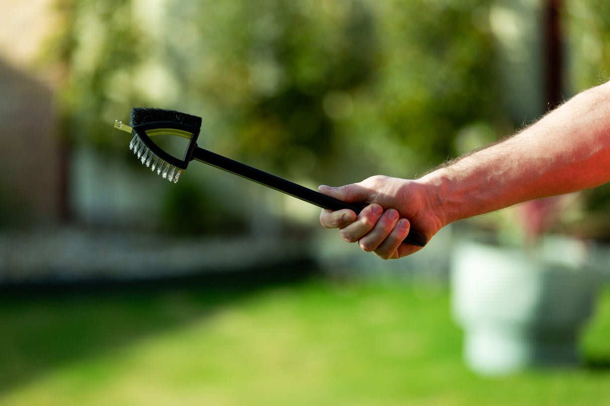 Stainless Steel BBQ Brush and Scraper Blade