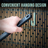 Stainless Steel BBQ Brush and Scraper Blade - Close-Up Angle