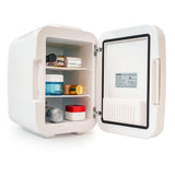 4L Cosmetics, Beauty & Skincare Fridge - White - 45-Degree Angle