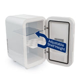 6L Touch Operated Beauty, Cosmetics & Skincare Fridge - Top-Down View