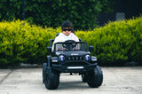 Jeep Inspired Remote Controlled Ride-on Electric Car (Black) - Low Angle