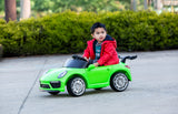 Porsche-inspired Design Ride-on (Green) Electric Car with Parental Remote Control - Front View
