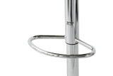 2 Comfortable Bar Stools (White) w/ Adjustable Height, 90-112cm