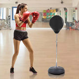 Free-Standing Boxing Set: PU Punching Ball & Boxing Gloves - Top-Down View