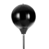 Free-Standing Boxing Set: PU Punching Ball & Boxing Gloves - Low Angle