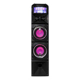 LED Stage Lights Portable Wireless Streaming Speaker with 80W RMS - Front View