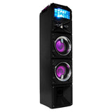 LED Stage Lights Portable Wireless Streaming Speaker with 80W RMS - 45-Degree Angle
