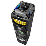 LED Stage Lights Portable Wireless Streaming Speaker with 80W RMS - Rear View