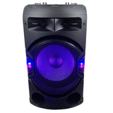 Bluetooth Speaker 300W RMS Audio DJ/Party Entertainment w/Remote -81cm - Side View