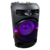 Bluetooth Speaker 300W RMS Audio DJ/Party Entertainment w/Remote -81cm - Rear View