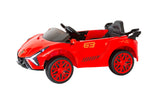 Ferrari Inspired 12V Ride-on Electric Car with Remote Control - Red - Top-Down View