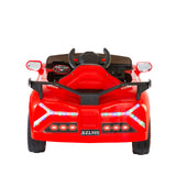 Ferrari Inspired 12V Ride-on Electric Car with Remote Control - Red - 45-Degree Angle