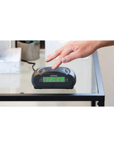 AM/FM Alarm Clock & Radio w/ Green LED Time Numbering - Top-Down View