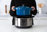 6.5L Smart Digital Dutch Oven w/ 8 Cook Settings, Stainless Steel - Front View
